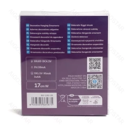 Gwiazda LED na czubek choinki 17cm 10 led na baterie 3AA multikolor — zdjęcie 7